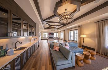 Resident social lounge and game room